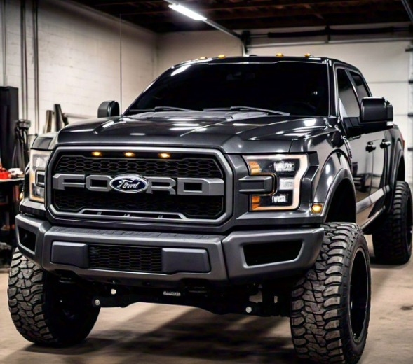 2006 Ford F250 Paint Matched Black Bumper